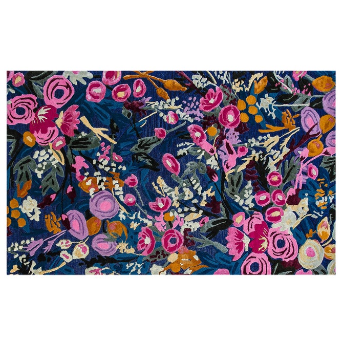Aurora Floral Royal 5' x 8' Rug image number 0