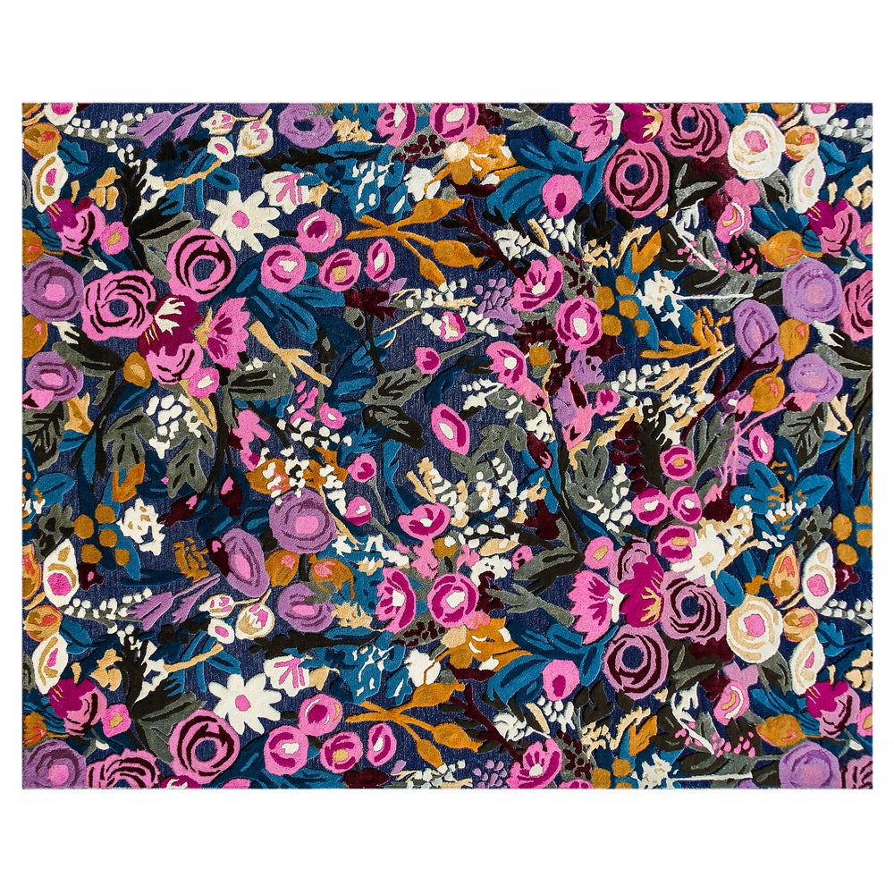 Aurora Floral Royal 8' x 10' Rug mackenzie-childs Panama imagen 1