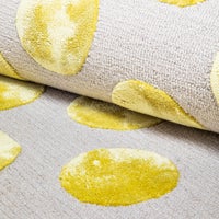 Macro Dot Chartreuse Rug