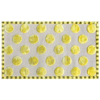 Macro Dot Chartreuse Rug