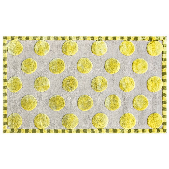 Macro Dot Chartreuse Rug image number 0