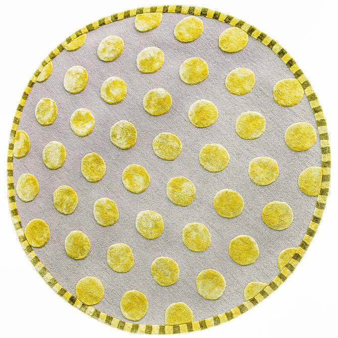 Macro Dot Chartreuse Rug image number 4
