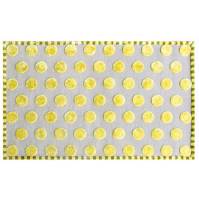 Macro Dot Chartreuse Rug image number 1