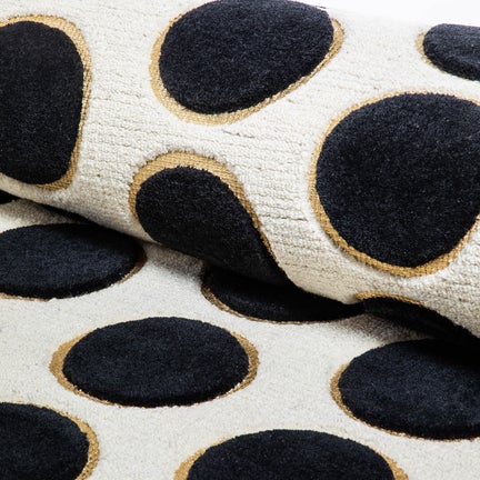 Dots A Lots Rug - Black - 2'3" x 3'9"