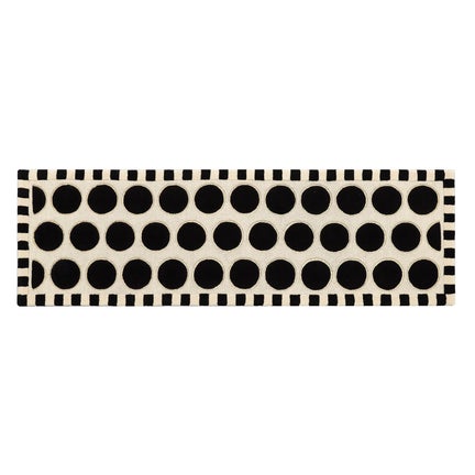 Dots A Lots Rug - Black - 2'6" x 8'