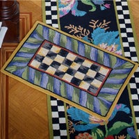 Courtly Check Purple & Green 2' x 3' Rug