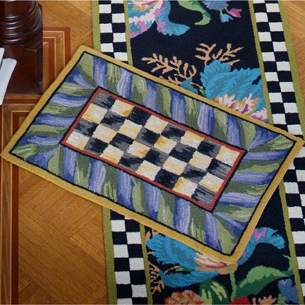 Courtly Check Purple & Green 2' x 3' Rug