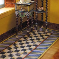 Courtly Check Purple & Green 2'6" x 8' Runner