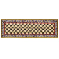 Courtly Check Purple & Green 2'6" x 8' Runner