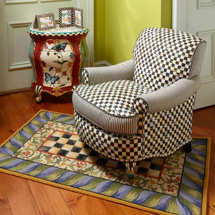 Courtly Check Purple & Green 3' x 5' Rug