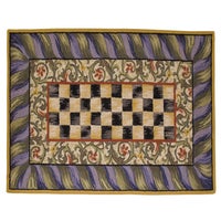 Courtly Check Purple & Green 3' x 5' Rug