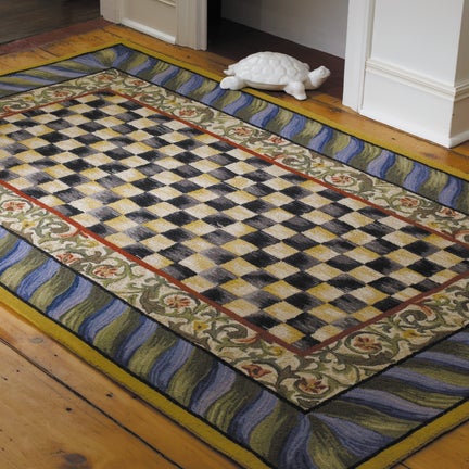 Courtly Check Purple & Green 5' x 8' Rug