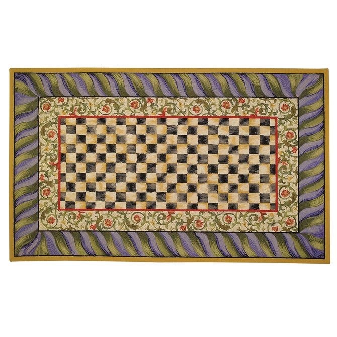 Courtly Check Purple & Green 9' x 12' Rug image number 0