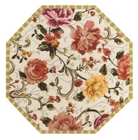 Golden Peonies 6' Octagon Rug