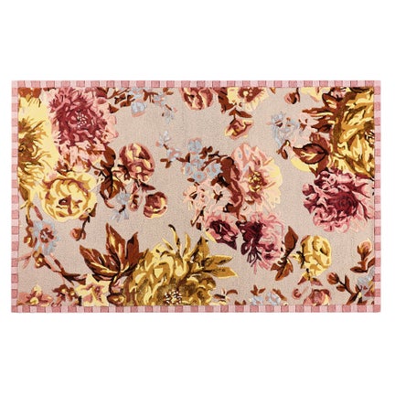 Dusty Rose Floral 5' x 8' Rug