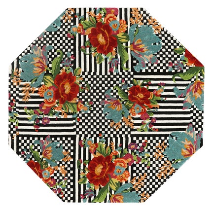 Courtly Flower Market 6' Octagon Rug
