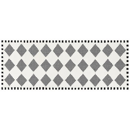 Houndstooth Check Diamond 2'6" x 8' Runner