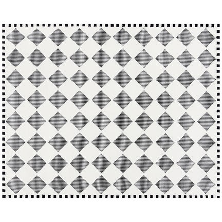 Houndstooth Check Diamond 8' x 10' Rug