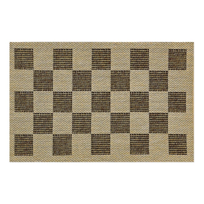 Black Check 2' x 3' Indoor/Outdoor Rug image number 0