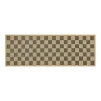 Black Check 2'6" x 8' Indoor/Outdoor Runner Rug