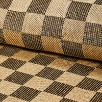 Black Check 5' x 8' Indoor/Outdoor Rug