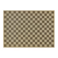 Black Check 5' x 8' Indoor/Outdoor Rug