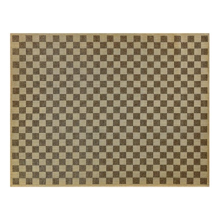 Black Check 8' x 10' Indoor/Outdoor Rug