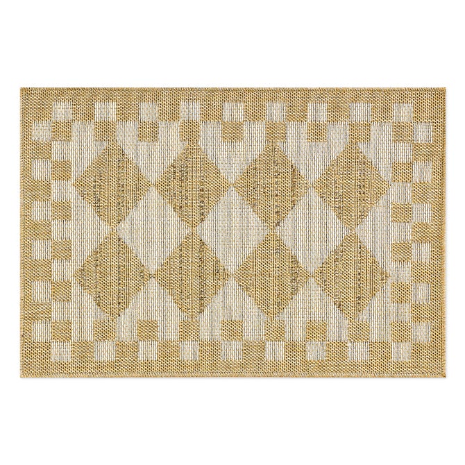 White Diamond 2' x 3' Indoor/Outdoor Rug image number 0
