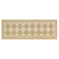 White Diamond 2'6" x 8' Indoor/Outdoor Runner Rug