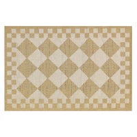White Diamond 3' x 5' Indoor/Outdoor Rug