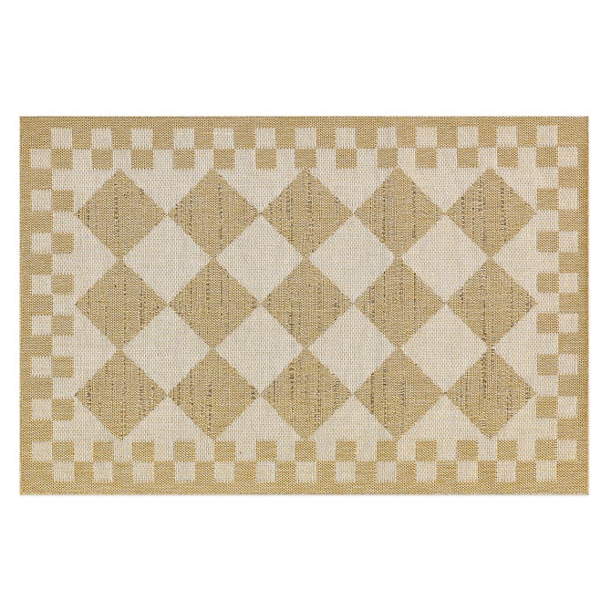 White Diamond 3' x 5' Indoor/Outdoor Rug image number 0