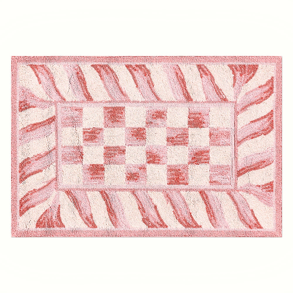Rosy Check Rug mackenzie-childs Panama imagen 1 Rosy Check Rug mackenzie-childs Panama imagen 1