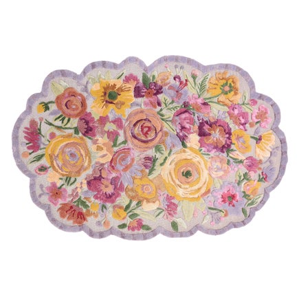 Scalloped Flower Meadow 5' x 8' Rug