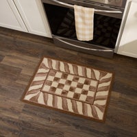 Mocha Check 2' x 3' Rug