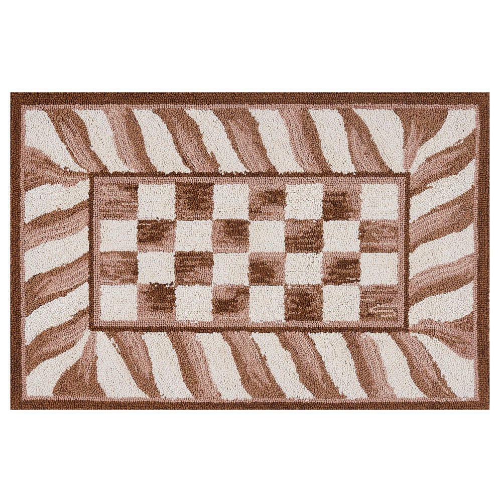 Mocha Check Rug mackenzie-childs Panama imagen 1