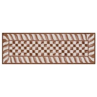 Mocha Check 2'6" x 8' Runner