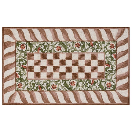 Mocha Check 3' x 5' Rug