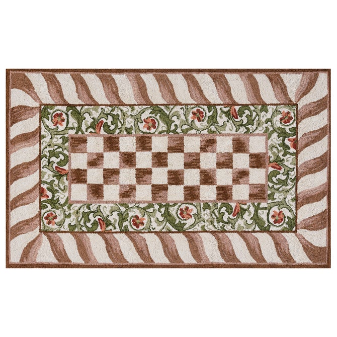 Mocha Check 3' x 5' Rug image number 0