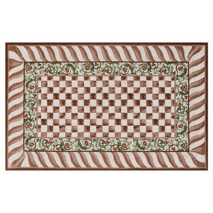 Mocha Check 5' x 8' Rug