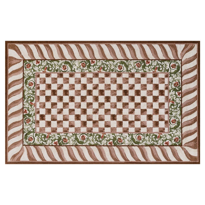 Mocha Check 5' x 8' Rug image number 0
