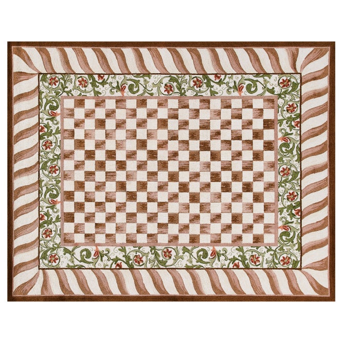 Mocha Check 8' x 10' Rug image number 0