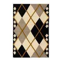 Cream Argyle 2'3" x 3'9" Rug