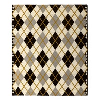 Cream Argyle 8' x 10' Rug