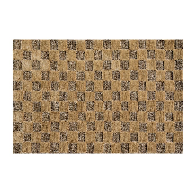 Cocoa Checkerboard 2'3" x 3'9" Rug image number 0
