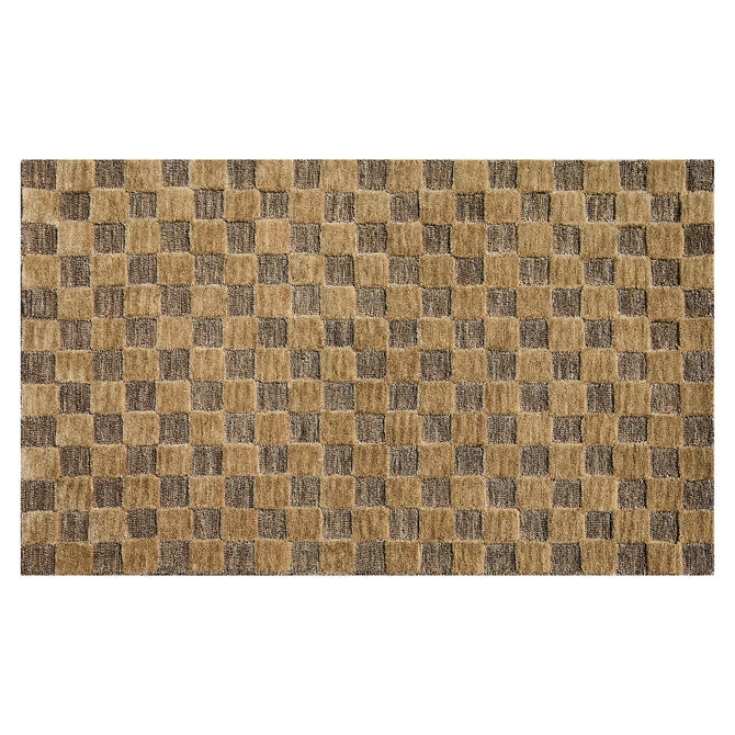 Cocoa Checkerboard 3' x 5' Rug image number 0