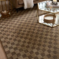 Cocoa Checkerboard 8' x 10' Rug