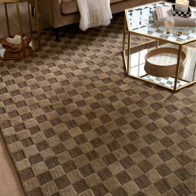 Cocoa Checkerboard 8' x 10' Rug image number 6