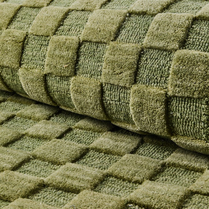 Moss Checkerboard 2'6" x 8' Runner image number 1