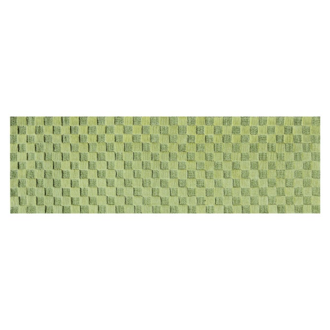 Moss Checkerboard 2'6" x 8' Runner image number 0
