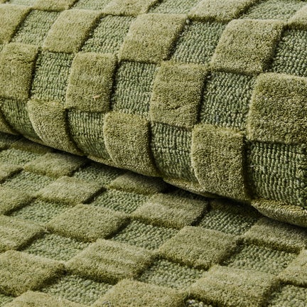 Moss Checkerboard 3' x 5' Rug